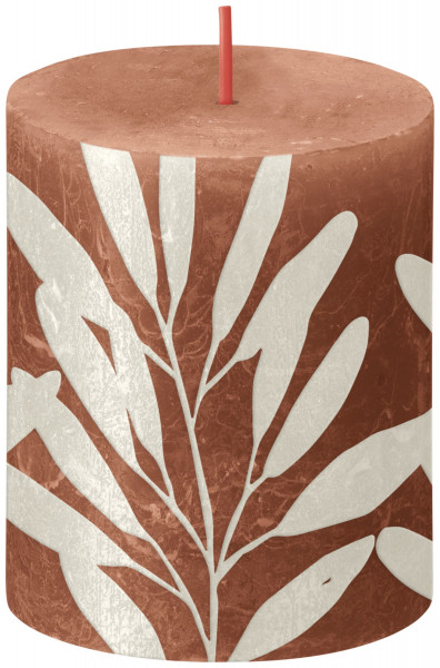 Świeca Bolsius rustic silhouette pieńkowa 80/68 szałwia 