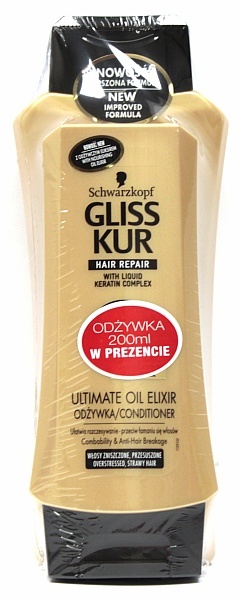 Gliss kur zestaw szampon ultimate oil elixir + odzywka 