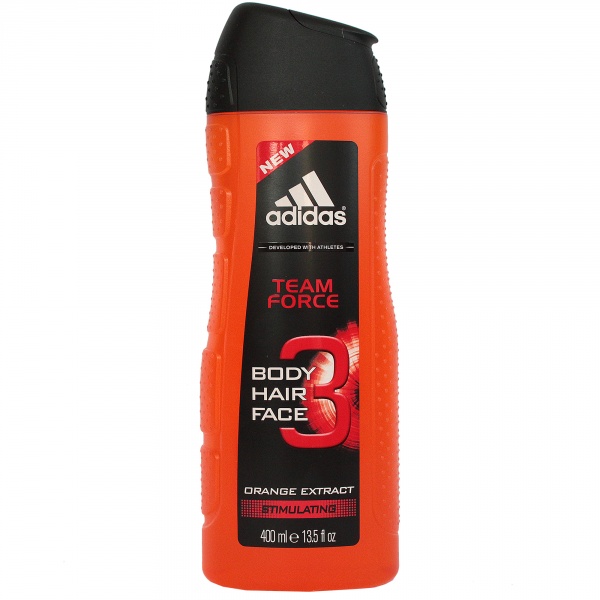 adidas Team Force - żel pod prysznic dla mężczyzn, 400ml