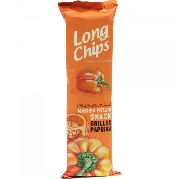 Chipsy Long chips ziemniaczane grilowana papryka 