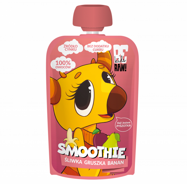 BeRAW Kids Smoothie Śliwka Gruszka Banan 100g