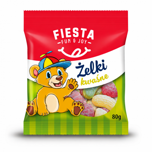 Żelki Fiesta kwaśne 