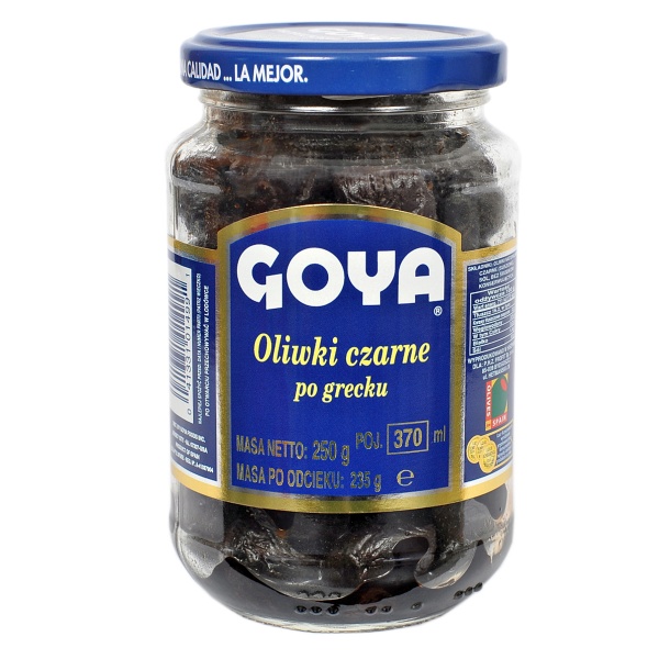 Goya oliwki czarne po grecku 370ml