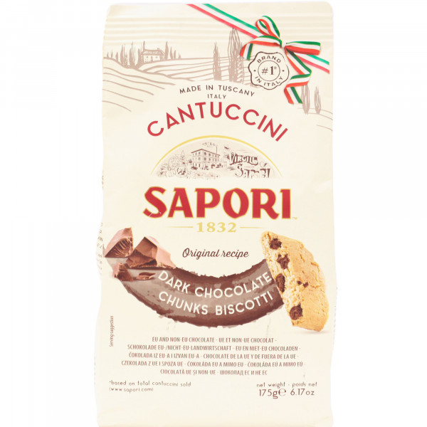 Ciastka Sapori Cantuccini z czekoladą 