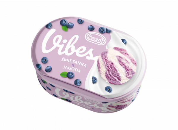 Lody Koral vibes śmietanka i jagoda 