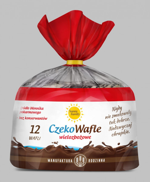 Wafle sunny family czekowafle wielozbożowe 