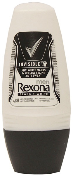 Rexona roll-on invisible black&amp;white men 