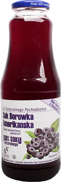 Sok naturalny z borówki amerykańskiej 