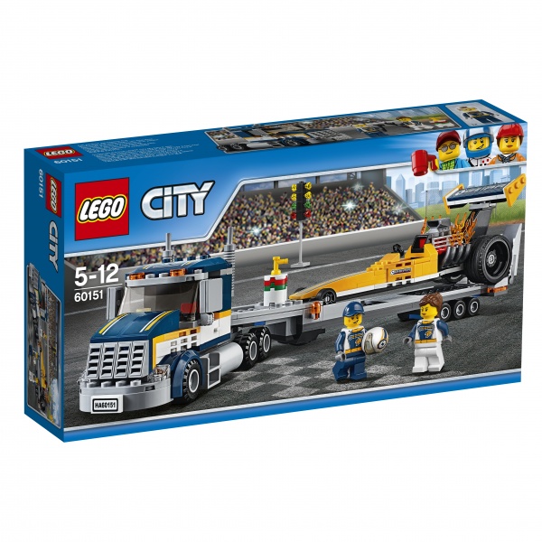 Lego City great vehicles transporter dragsterów 60151 