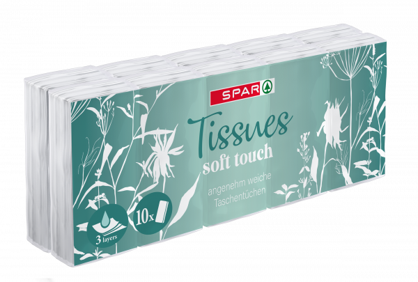 Chusteczki higieniczne Spar tissues 3w 10x10szt 