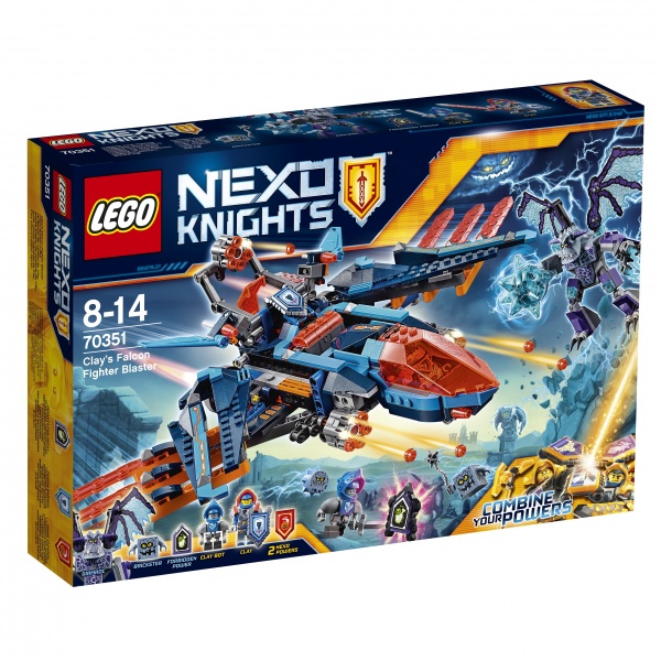 Lego nexo blasterowy myśliwiec clay&#039;a 70351 