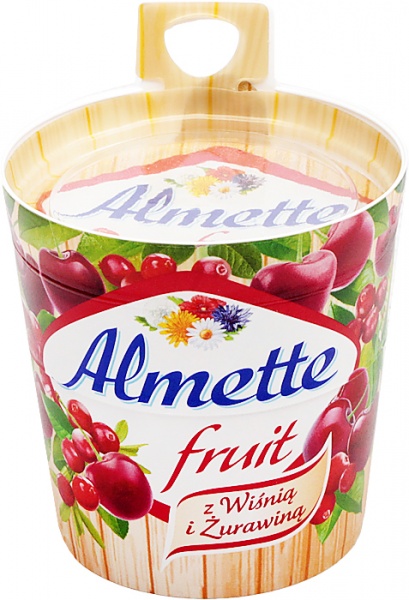 Serek Almette Fruit z wiśnią i żurawiną 