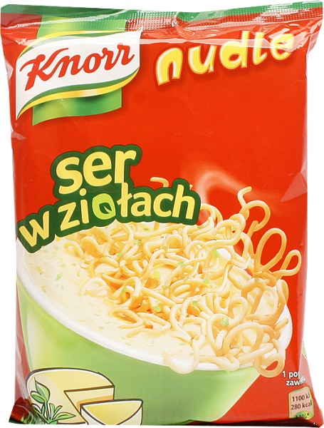 Nudle knorr zupa serowa 