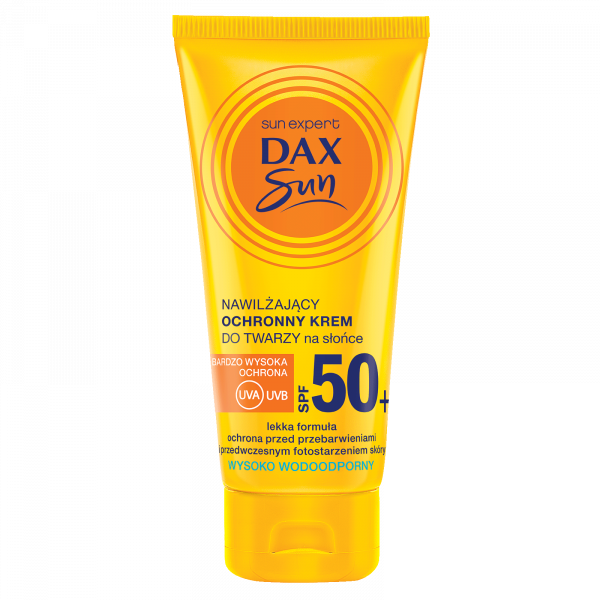 Dax Sun, nawilżający krem ochronny do twarzy SPF 50+,  50ml