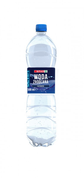 Woda gaz Spar źródlana 500ml doliczana jest kaucja 50 gr 