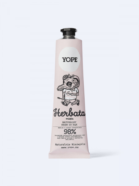 YOPE Naturalny krem do rąk herbata i mięta