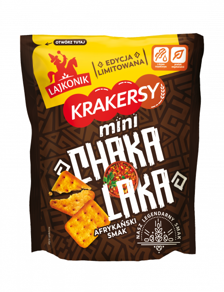 Krakersy Lajkonik mini Chakalaka smak afrykański