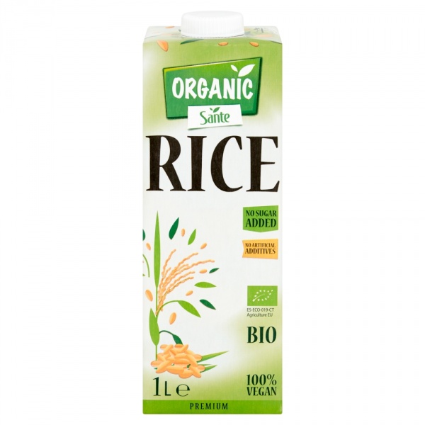 Organic Napój Ryżowy Bez Dodatku Cukru 1l Sante