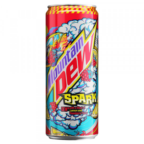 Napój gazowany Mountain Dew spark smak cytrynowo-malinowy 
