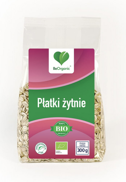 Płatki Beorganic żytnie eko 