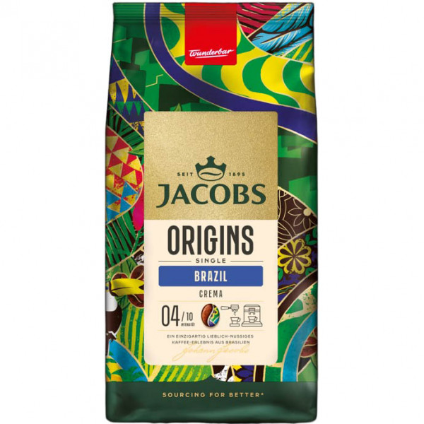 Jacobs Origins Brazil Bright &amp; Rounded Kawa ziarnista palona 1000 g