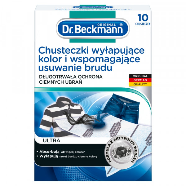 Dr. Beckmann Ultra Chusteczki wyłapujące kolor i wspomagające usuwanie 