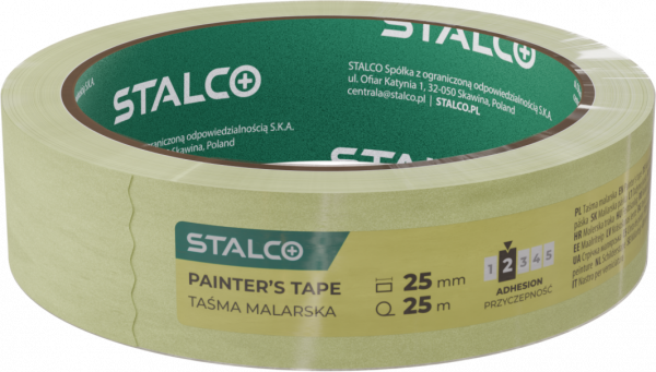Taśma Stalco maskująca 25mmx25m papierowa