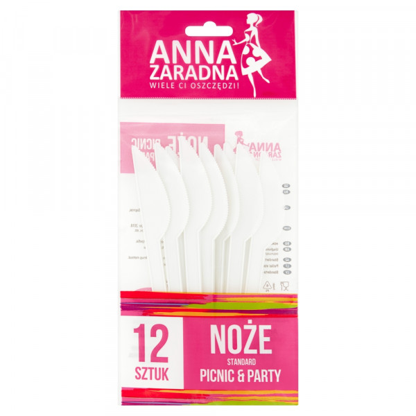 Anna Zaradna Picnic &amp; Party Standard Noże 12 sztuk 