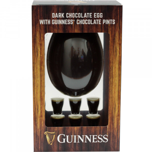 Figurka Guinness jajko z czekolady deserowej 