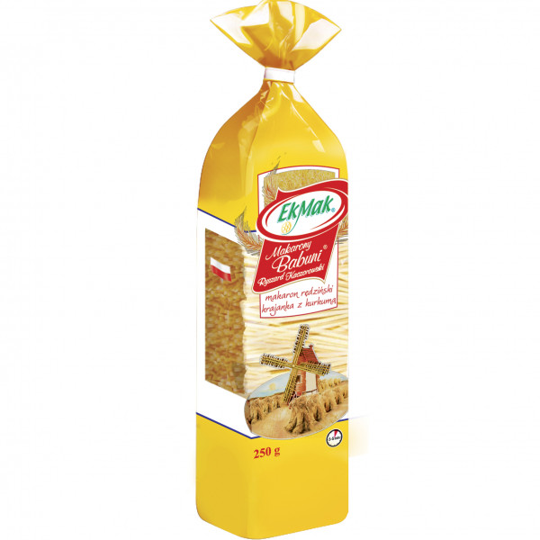 Makaron eko-mak krajanka z kurkumą 
