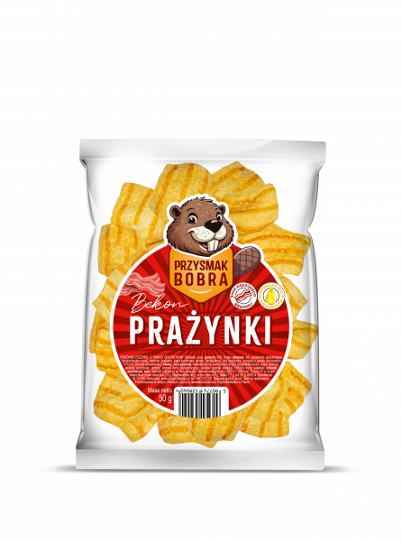 Prażynki Przysmak Bobra bekonowe 