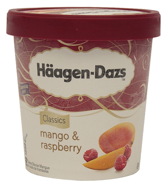 Lody Haagen-Dazs mango raspberry