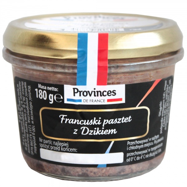 Francuski Pasztet z Dzikiem 180g Provinces de france