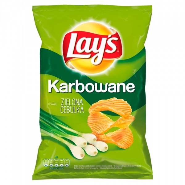 Lay&#039;s Karbowane Zielona Cebulka 130g