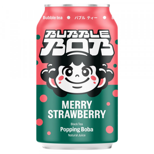 Napój Popping Bubble Bob Truskawka 330ml