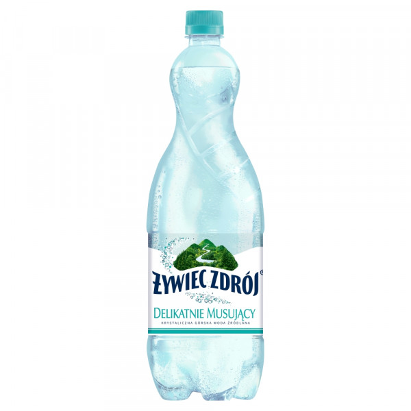 Woda lgaz Żywiec Zdrój delikatnie musująca 1l doliczana kaucja 50 gr