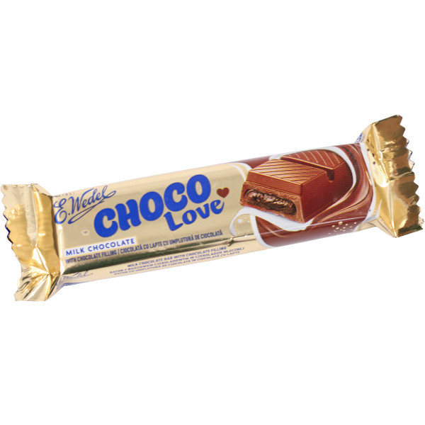 Baton Wedel Chocolove z nadzieniem czekoladowym w czekoladzie mlecznej