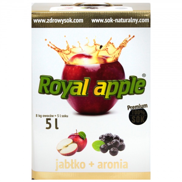 Sok jabłko-aronia Royal Apple bezpośrednio tłoczony 5L 