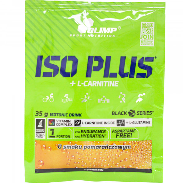 Iso Plus+L-Carnitine pomarańcza 35g saszetka