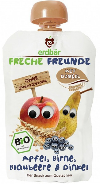 Mus gruszka, borówka, orkisz 100g EKO