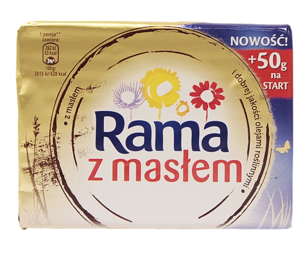 Rama z masłem mix tłuszczowy do smarowania 70% kostka 