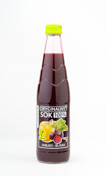 Sok 100% oryginalny jabłko-burak 330ml 