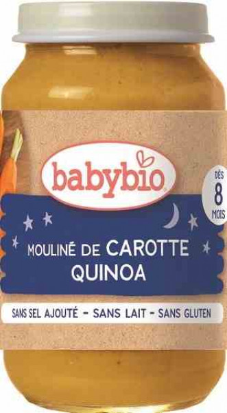 Obiadek babybio bio bezgl na dobranoc quinoa z march po 8 mies 200g 