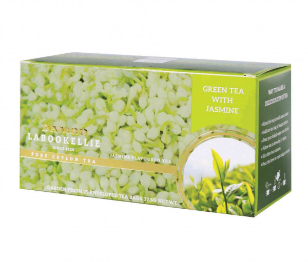 Herbata ekspresowa damro zielona z jaśminem 25x1,5g 