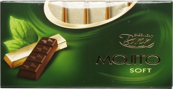 Batoniki Mojito Soft czekoladowe z nadzieniem miętowym 