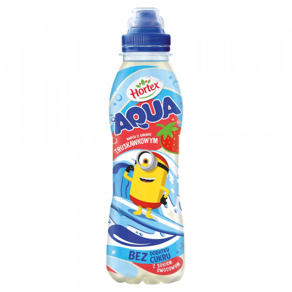 Hortex AQUA Napój o smaku truskawkowym butelka aPet 400ml