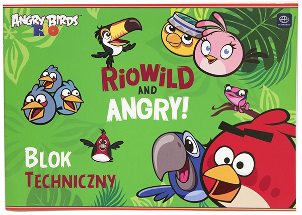 Blok techniczny A4 10 Angry Birds rio 