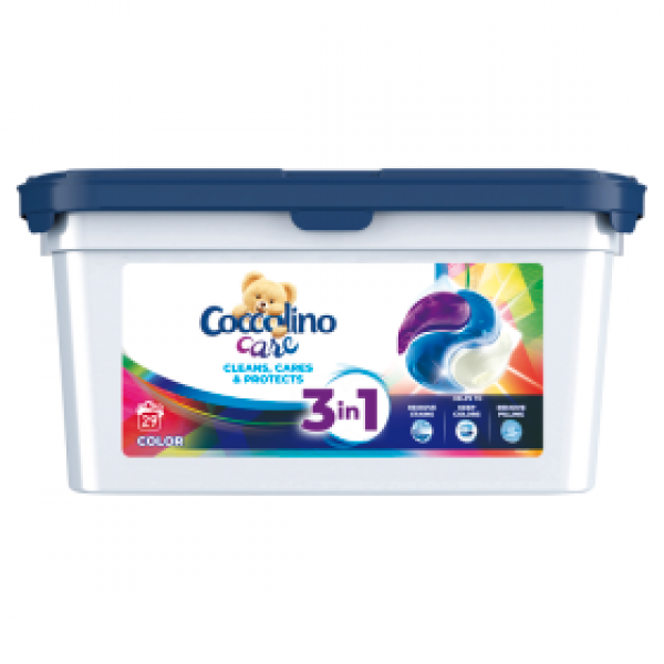 Coccolino Care kapsułki 3w1 do prania kolorowych tkanin 29 prań