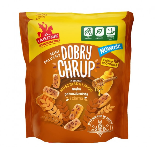 Paluchy Lajkonik dobry chrup mini musztarda i miód 