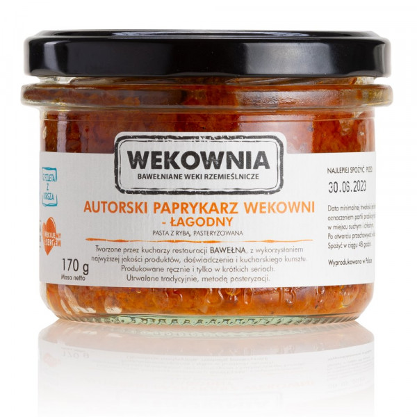 Paprykarz wekownia autorki łagodny 170g 